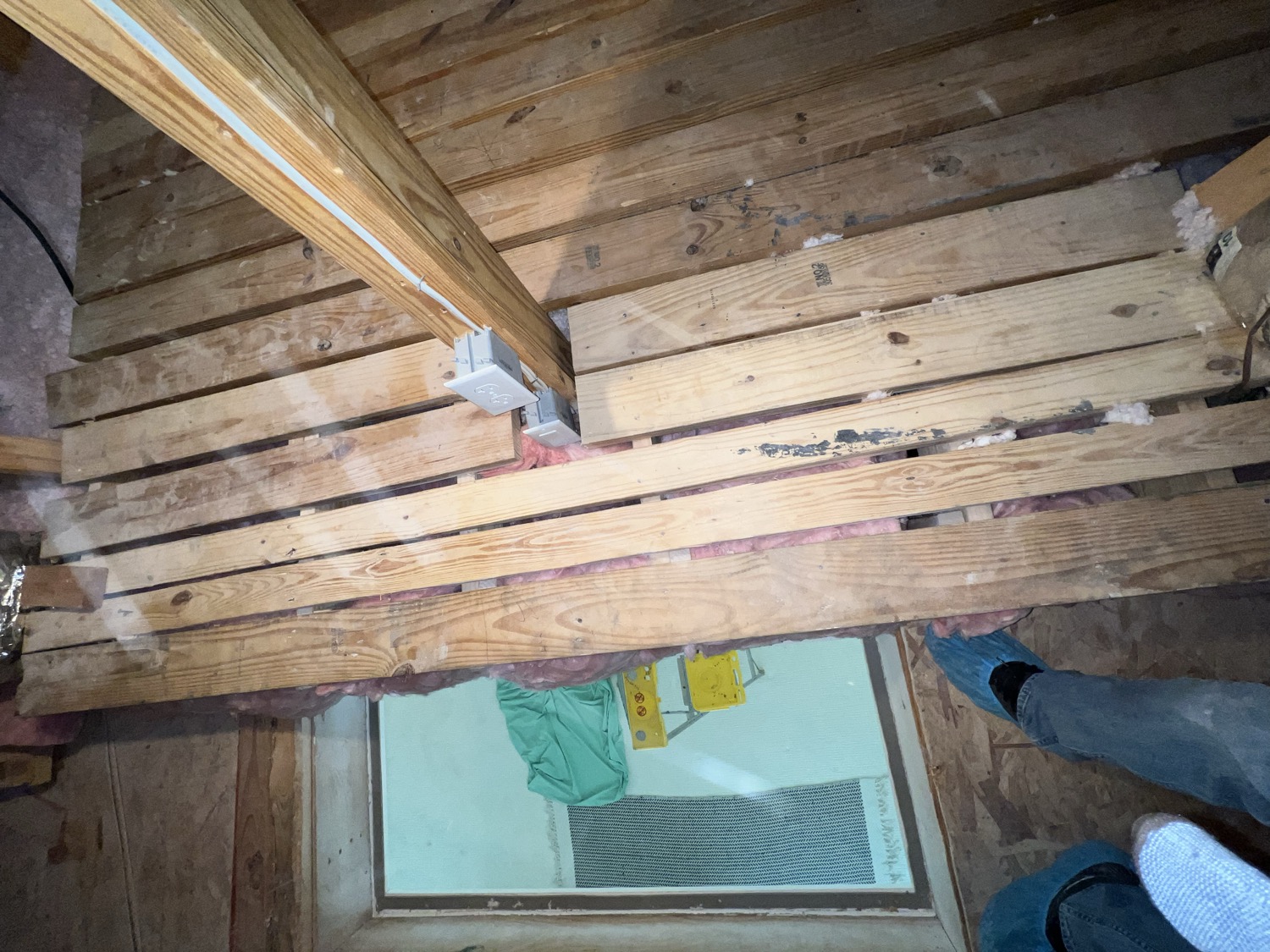 Builder's additional blown-in insulation work