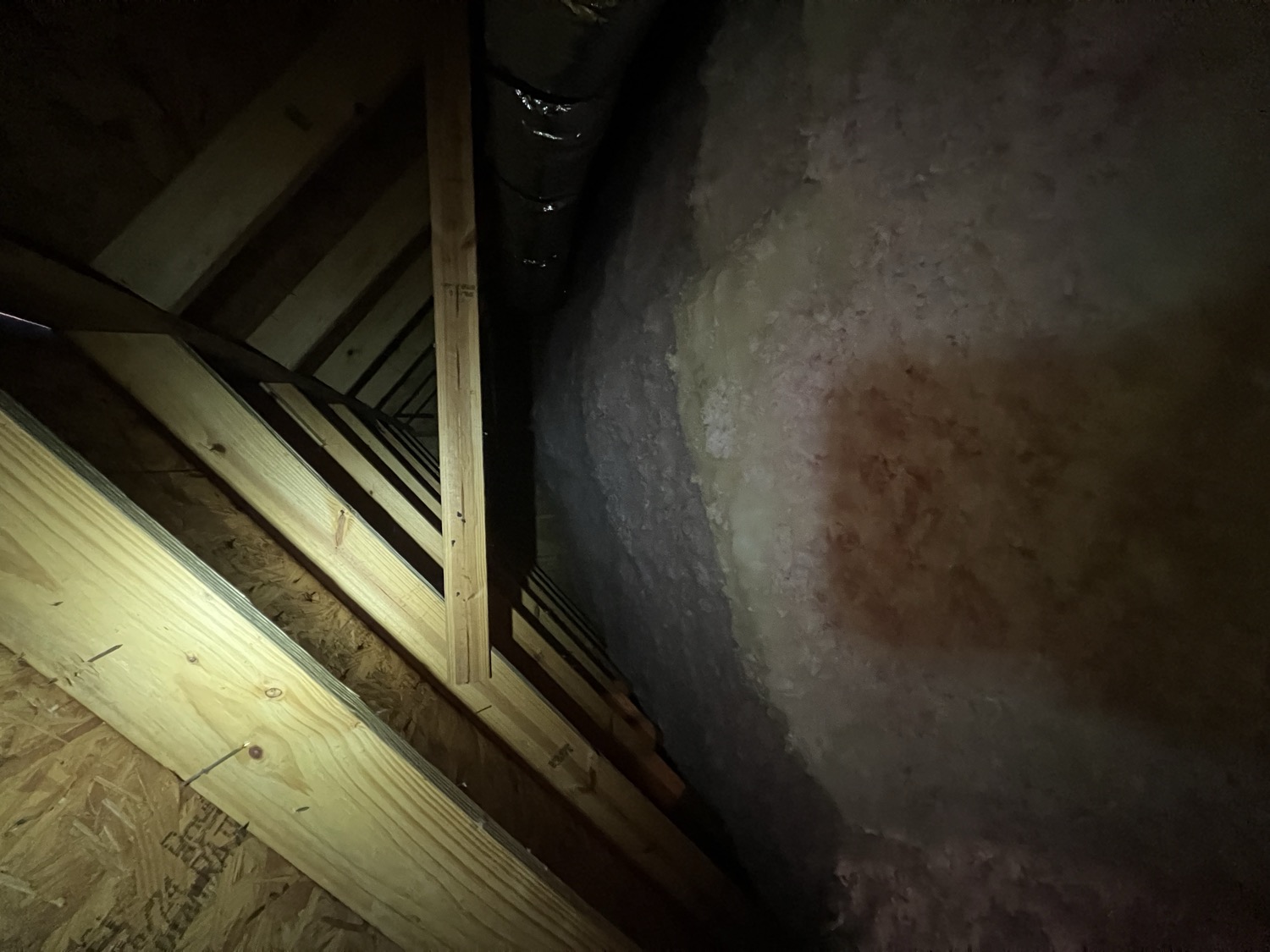 Builder's additional blown-in insulation work